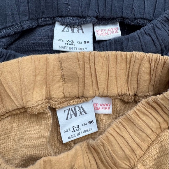 Zara - Kids textured Pants Set of 2 - Picture 3 of 3